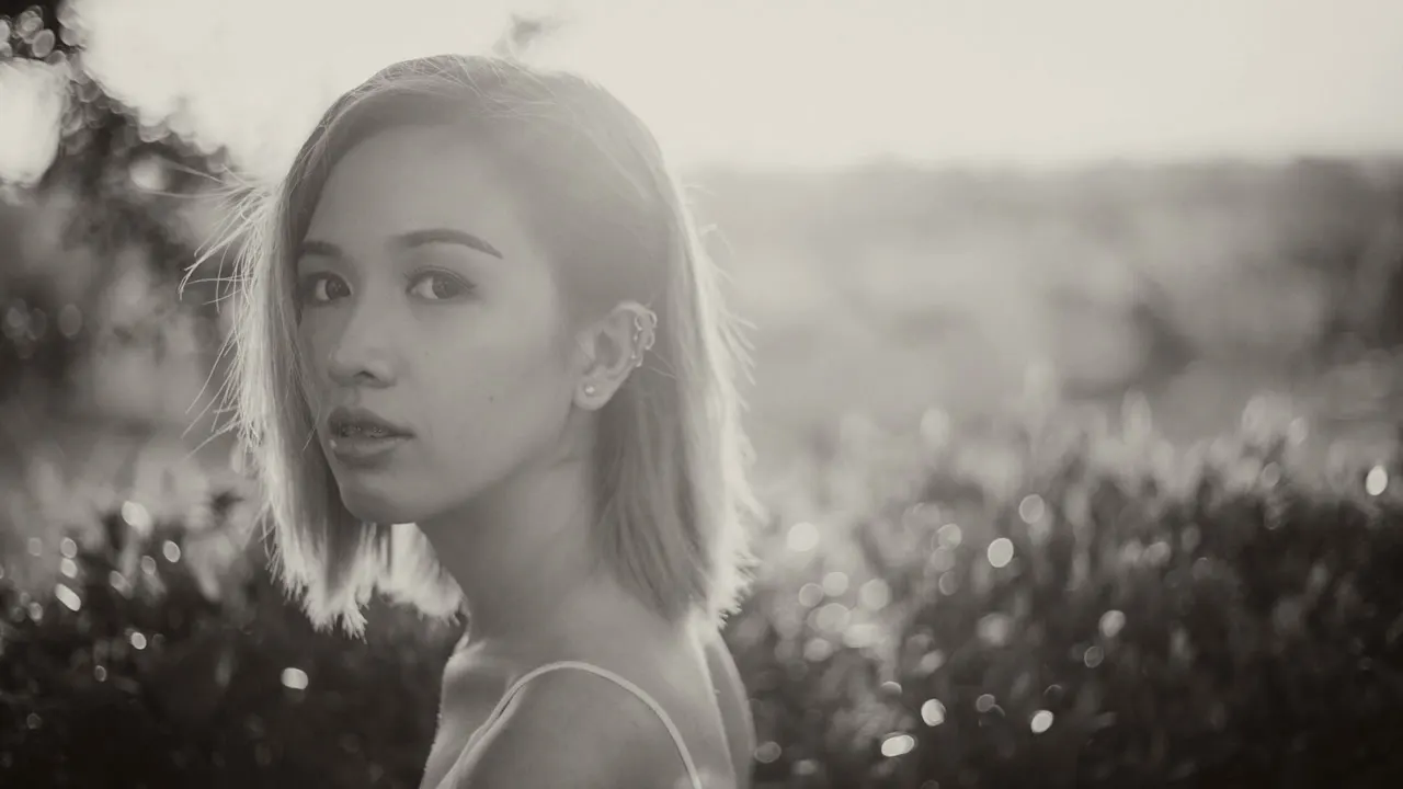 Retrato con el look Blanco y Negro 5 de Color Grade Resolve